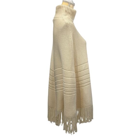 Banana Republic Cream Turtleneck Poncho - Picture 2 of 6